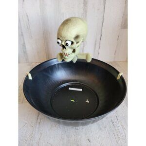 Gemmy‎ AS IS skeleton eyes pop out Halloween prop home candy bowl
